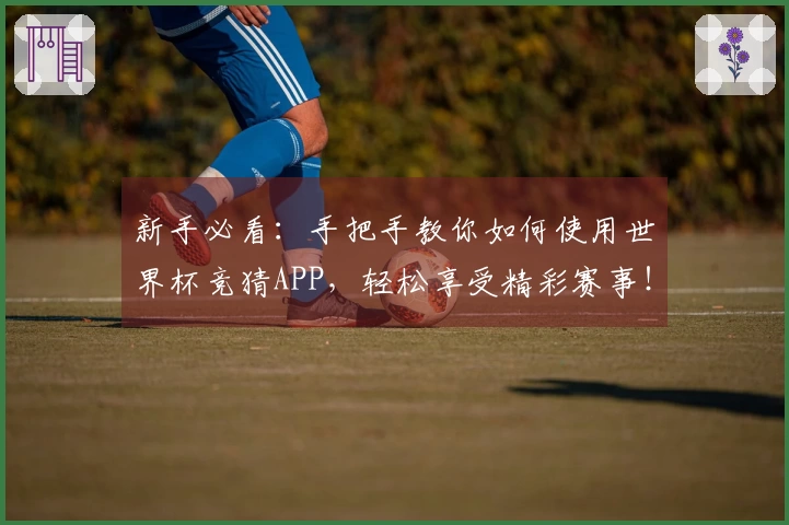 新手必看：手把手教你如何使用世界杯竞猜APP，轻松享受精彩赛事！