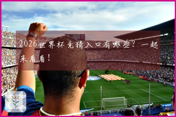 2026世界杯竞猜入口有哪些？一起来看看！